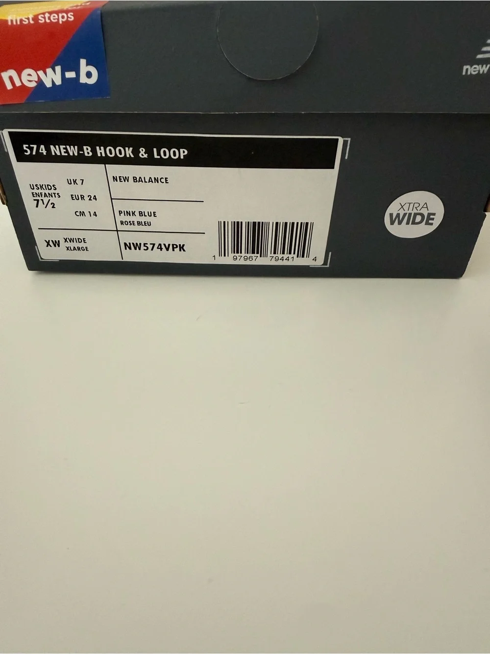 New Balance Toddler 574 Sneaker Size 7.5 Extra Wide